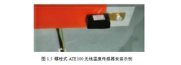 螺栓式ATE100無(wú)線溫度傳感器安裝示例